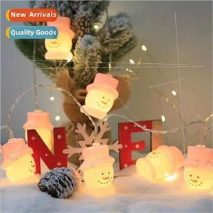 lights string flash Christmas Claus colorful Santa LED PVC