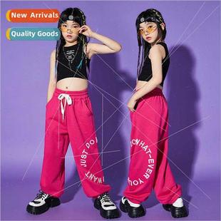 Girls Summer Kids Dance Cool Style Costume Hop Jazz Hip