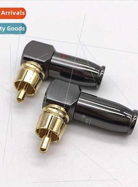 Snake King RCA Copper Head Soldering Gunmetal Plated RCA Elb