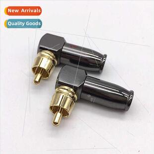 Snake King RCA Copper Head Soldering Gunmetal Plated RCA Elb