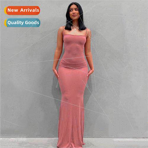 Backless Maxi Dress Women 2022 Y2k Summer Bodycon Elegant