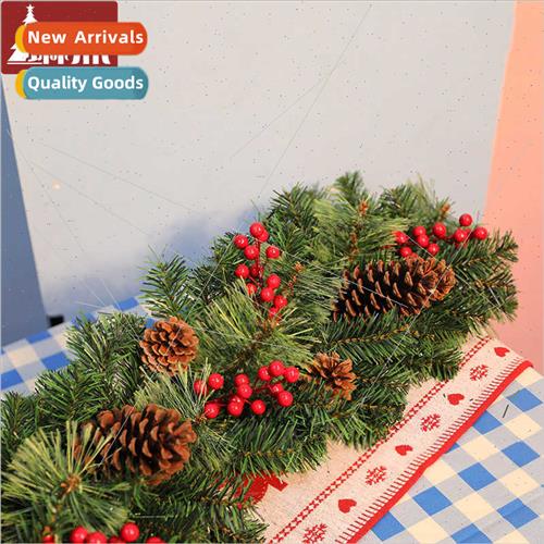 2.7 meters Christmas rattan encrypted wh pine cones Christma