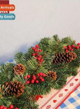 2.7 meters Christmas rattan encrypted wh pine cones Christma