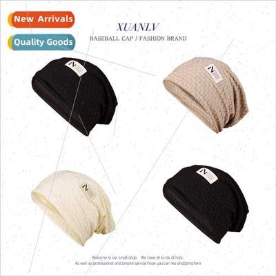 New labeling letters stacked cap Autumn new Korean riding ea