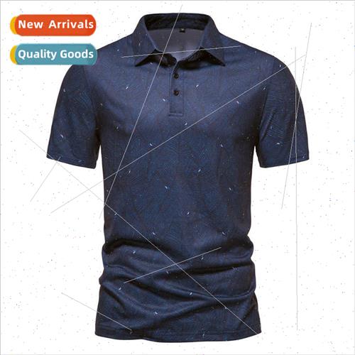 2022 Men Short Sleeve T-Shirt Summer Loose Business Casual L