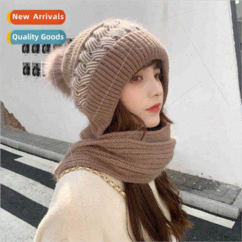 Hat scarf scarf all-in-one female Korean  hundred ride sweet