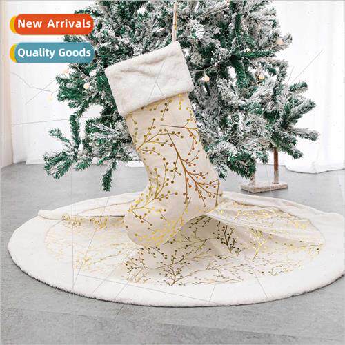 New 122cm Flower branch pattern hot gold plush Christmas e s