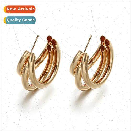 S925 silver pin hundred match C-shaped earrings fashion nd m