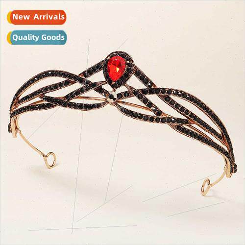 New Bar Halloween Party Crown Europe Vintage Alloy Gemstone