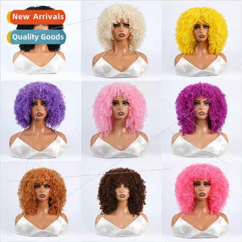 Wig new ladies wig African fashion explosion small curly sho