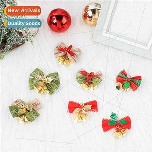 bells bow decorations bell Christmas mini burlap