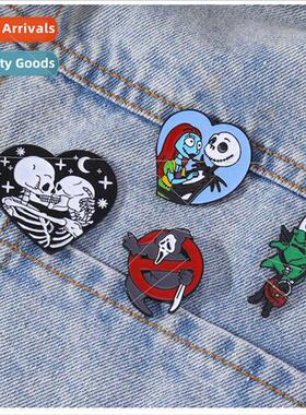 Europe Halloween Dark Set Brooch Creative Skull Death Scare