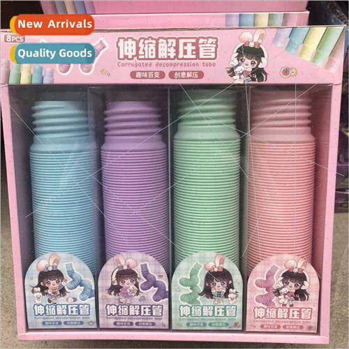 Macaron color large fun retractable tube venting sss relief