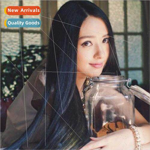 Wig Europe Women Fashion Chemical Fiber Head Cover Black Med