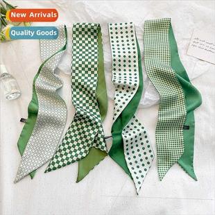 checkerboard Japanese system green polka simple