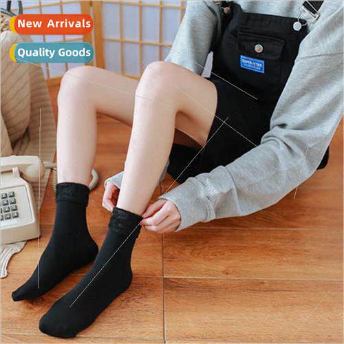 Autumn winter soft imation nylon snow socks bare socks warm