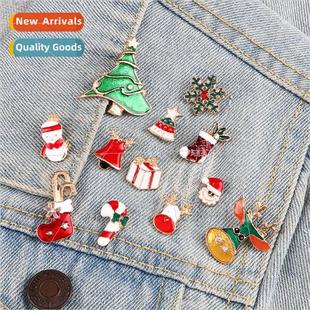 brooch Claus theme sno Santa elements socks Christmas gift