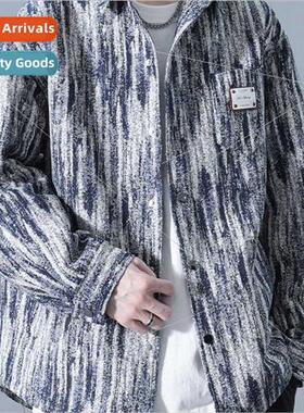 senior sense jacket men spring fall tide tie-dye gangster ha