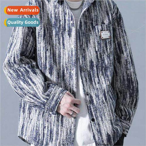 senior sense jacket men spring fall tide tie-dye gangster ha