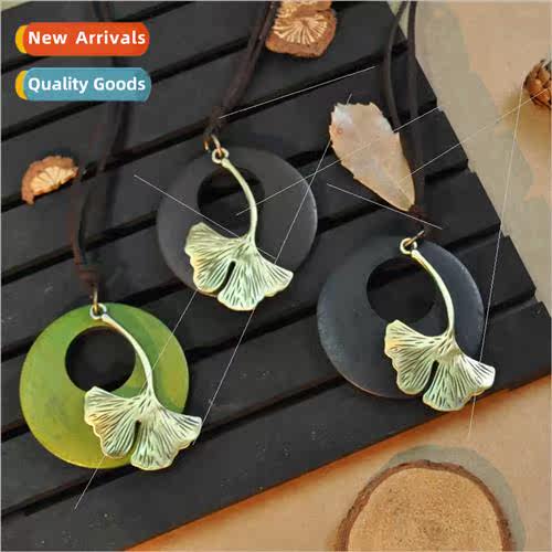 Europe jewelry fashion sweater chain personalized retro leaf
