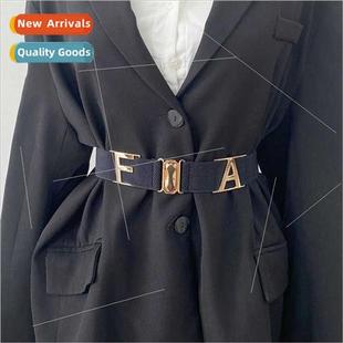female belt letters elastic bel mple wide convenient