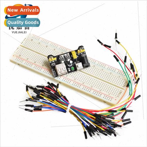 Breadboard Black Power Module + 830 Holes Large Breadboard +