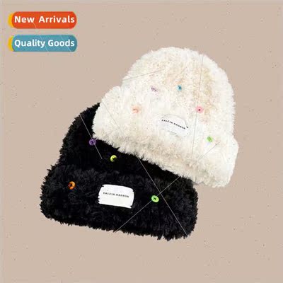 Whe deer hat fall winter plush fisherman hat knting thickene