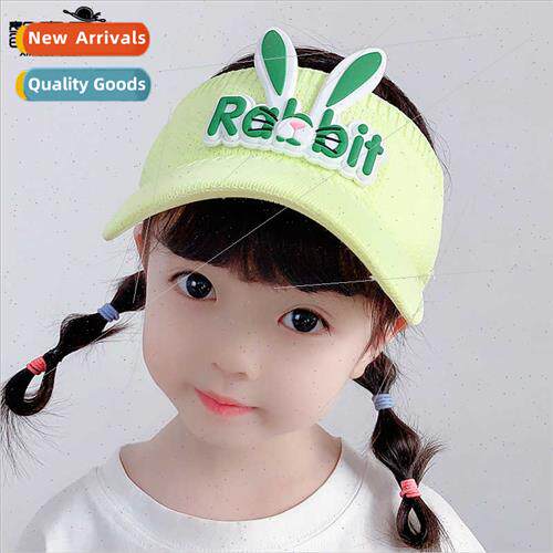 Summer children hats cartoon rabb hollow top hat men women b