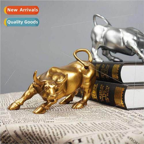 Imation copper Wall Set gold bull ornament home living room