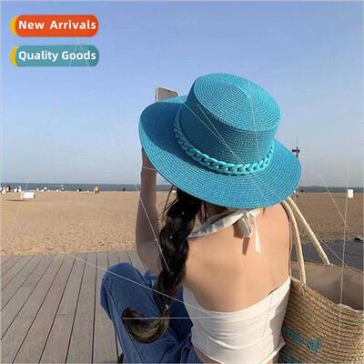 Summer candy-coloured straw hat children straw Japanese outi