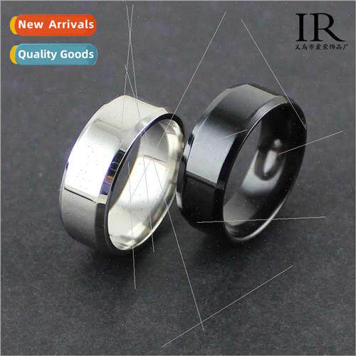 Europe Uned States jewelry 8mm men wide mirror tanium steel