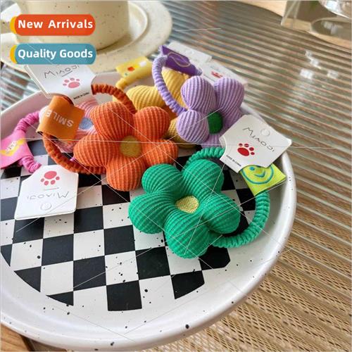 in wind filled cotton candy color flowers cartoon patch elas