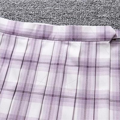 Illusion Purple Between Whe Grid JK Spring Autumn Half-body