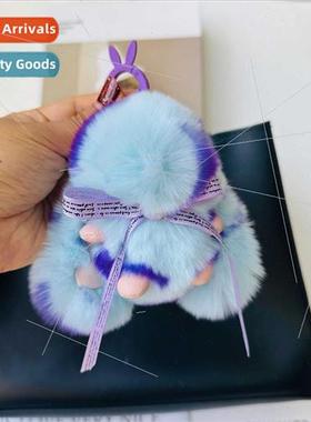 Dull cute otter rabb doll doll bunny car keychain pendant ba