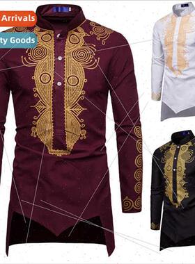 Men shirts 2021 fall winter new casual Middle East wind hot