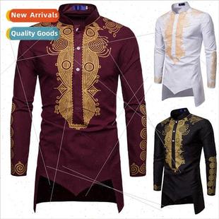 Men shirts 2021 fall winter new casual Middle East wind hot