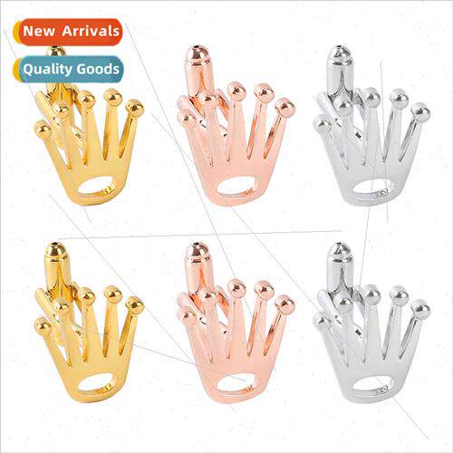 Copper Creative Crown Tuxedo Cufflinks French Business Shirt