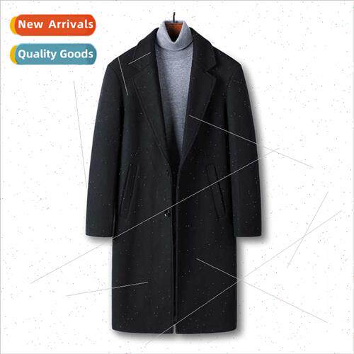 Wool tweed coat winter new Korean  men casual medium-length