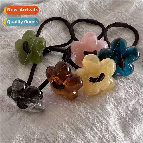 Flower hair band lovely resin acrylic headband leather band