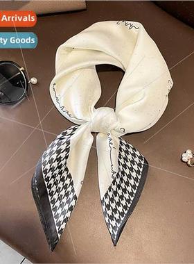 Korean  new spring fall temperament small square scarf femal