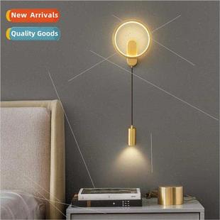 wall lamp master Creative bedside copper bedroom Scandi full