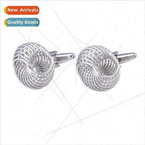 cufflinks fashion bird nest shape silver twist cufflinks met