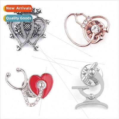 Medical Series Stethoscope Ambulance Helicopter Pin Alloy Oi