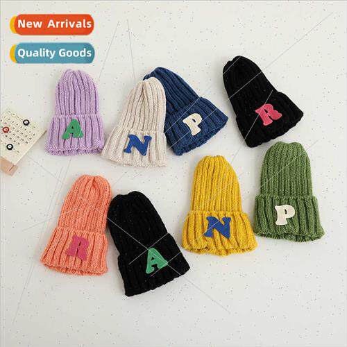 Children hats autumn winter knted cap Korean  cute smiley fa
