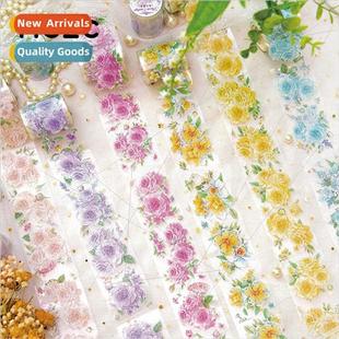 letter PET card passes goo flower vintage Wind tape