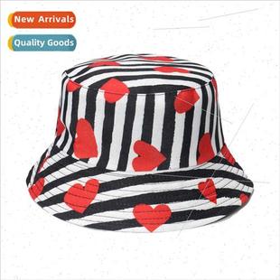 sun hat love Korean stripes female new sunscreen