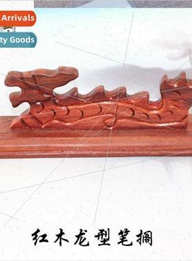 Rosewood ebony brush holder pen holder bat dragon five finge