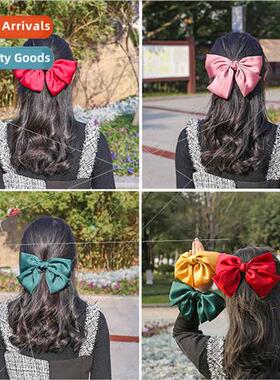 Korea ins big bow hairpin headdress girl hairpin spring clip