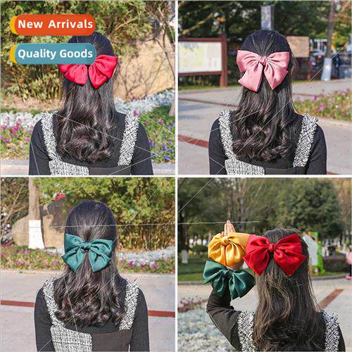 Korea ins big bow hairpin headdress girl hairpin spring clip