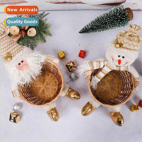 Christmas decorations cute santa snowman candy basket candy